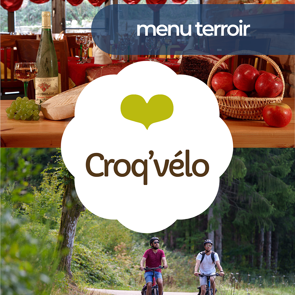 Journée Croq'vélo menu terroir - restaurant au choix - Bon cadeau 42 €